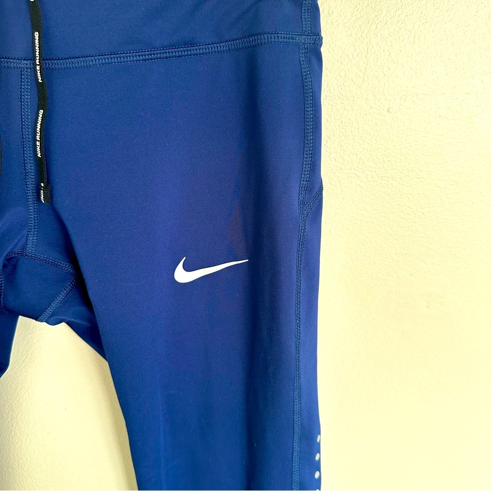 Women’s Nike Drifit Exercise/Running Blue Leggings, small